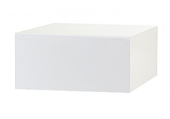 30cm white acrylic cake plinth